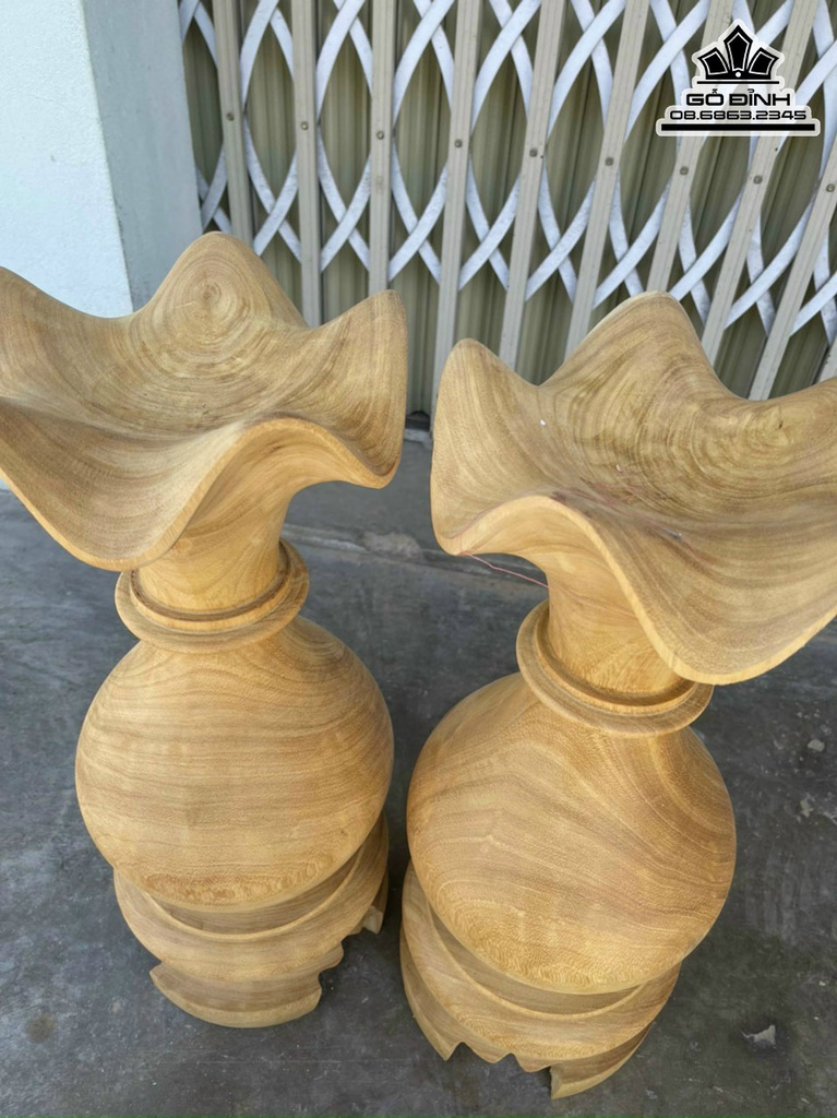 Bình Gỗ Mit Cao 58 Ngang 24 (cm) 0