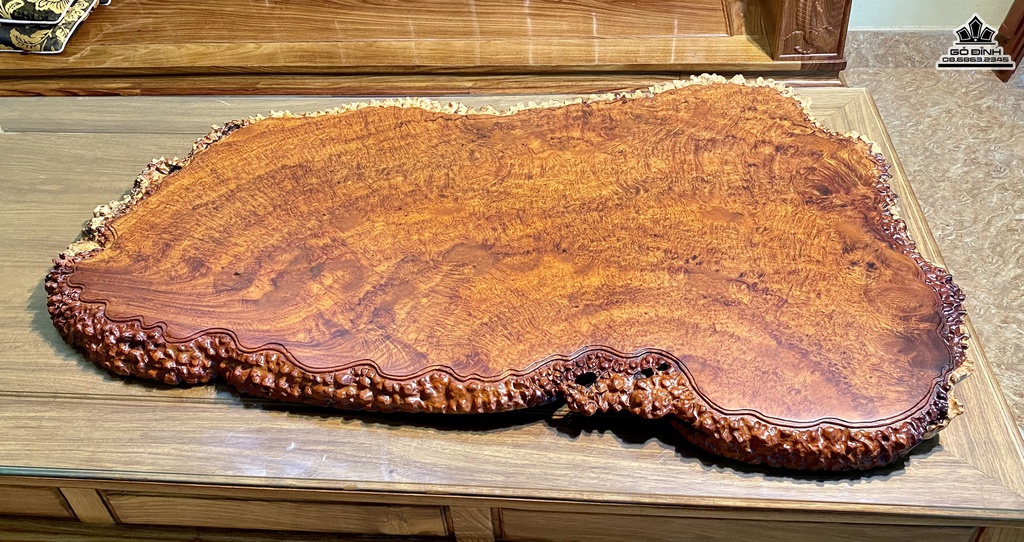 Mặt Bàn Gỗ Nu Hương Rộng 120 Ngang 74 Dày 5 (cm) 0