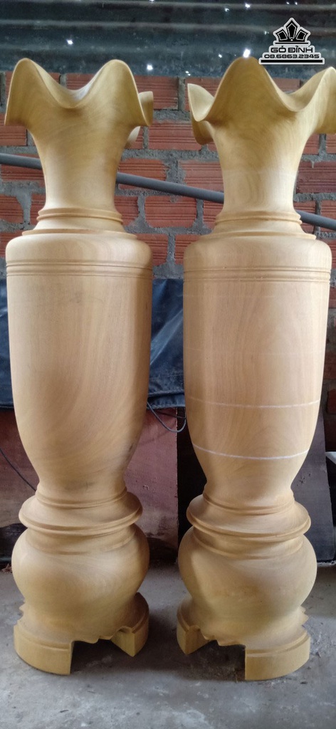 Lục Bình Gỗ Mít Cao 130 Đường Kính 34 (cm) 1