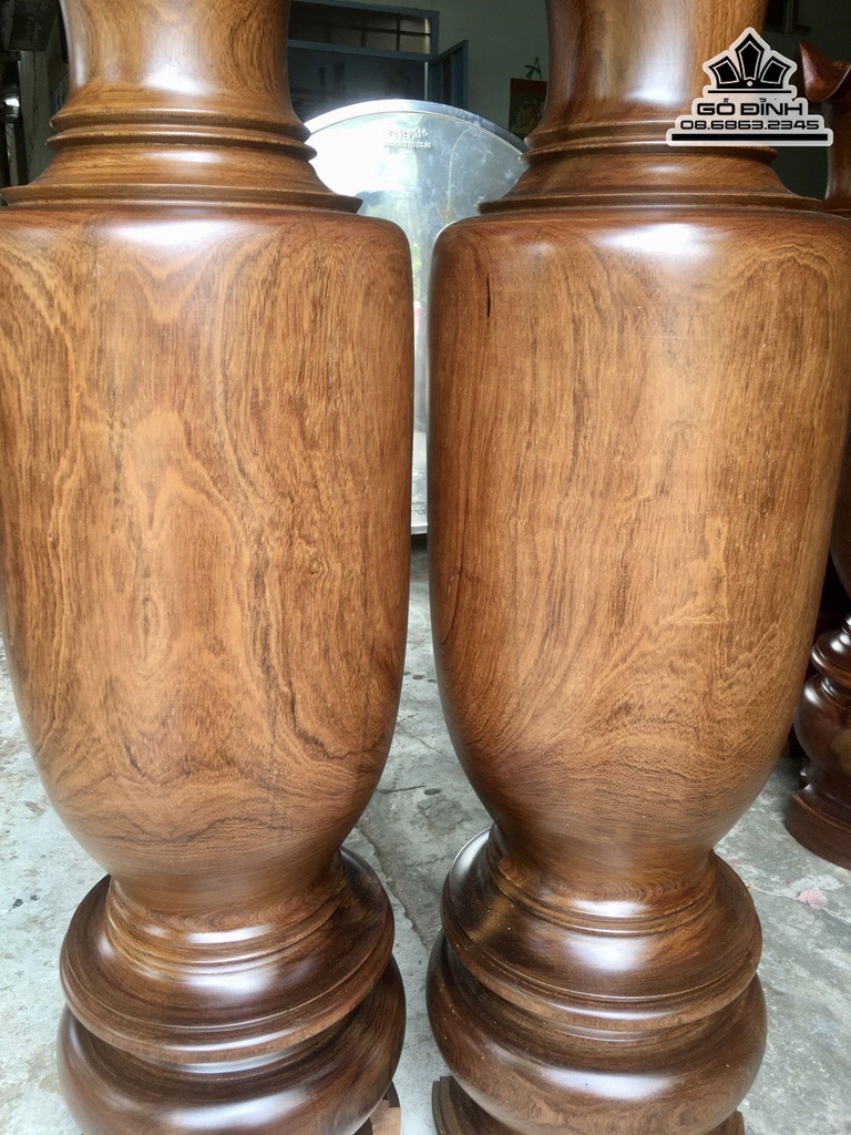 Cặp Lục Bình Gỗ Ké Cao 120 Đường Kính 32 (cm) 0