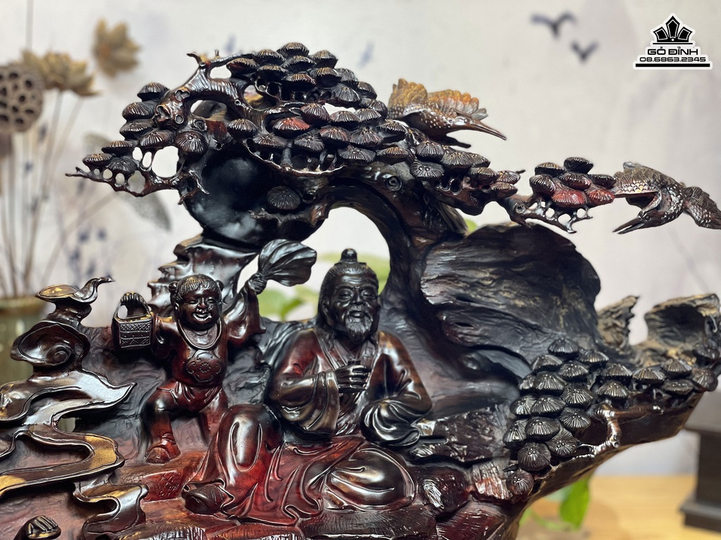 Tương Thần Trà Gỗ Trắc Cao 46 Ngang 69 Sâu 27 (cm)