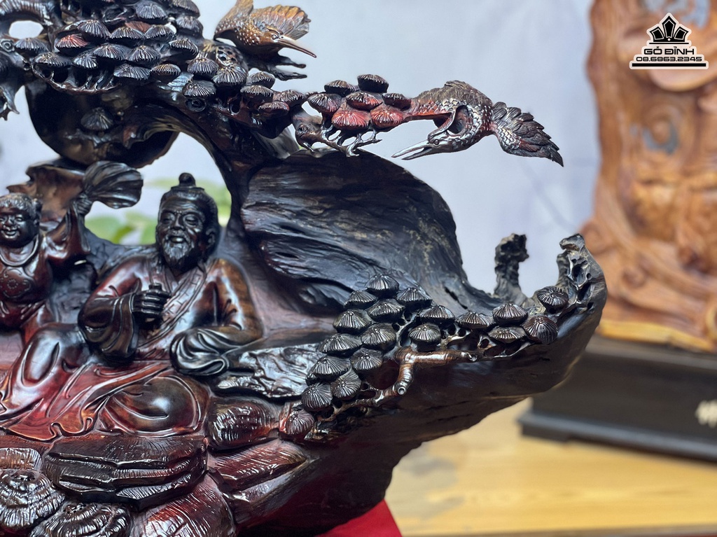 Tương Thần Trà Gỗ Trắc Cao 46 Ngang 69 Sâu 27 (cm)