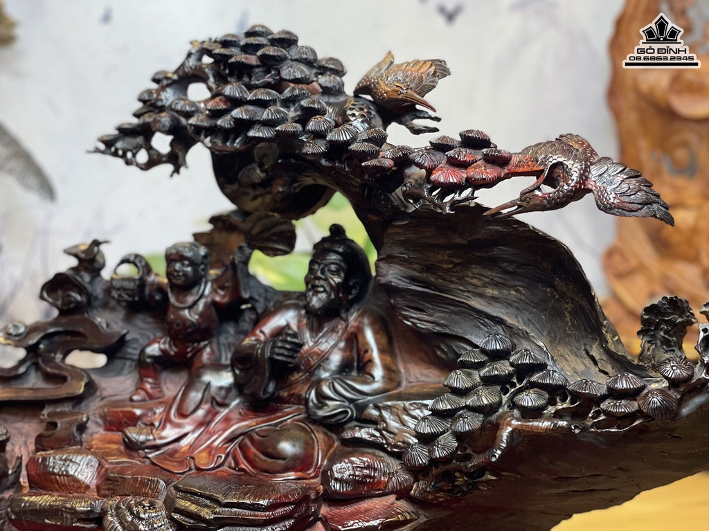 Tương Thần Trà Gỗ Trắc Cao 46 Ngang 69 Sâu 27 (cm)