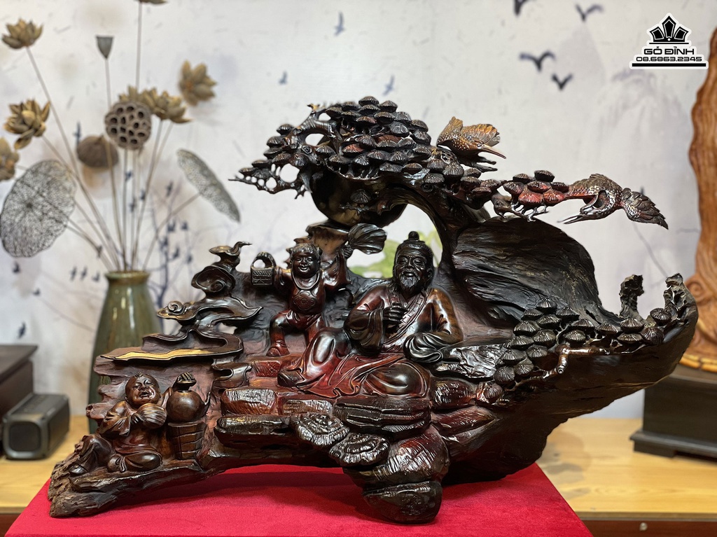 Tương Thần Trà Gỗ Trắc Cao 46 Ngang 69 Sâu 27 (cm)