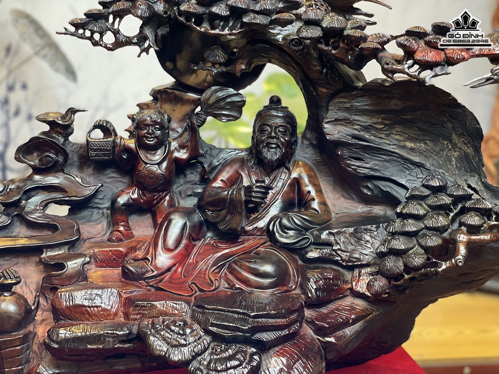 Tương Thần Trà Gỗ Trắc Cao 46 Ngang 69 Sâu 27 (cm)