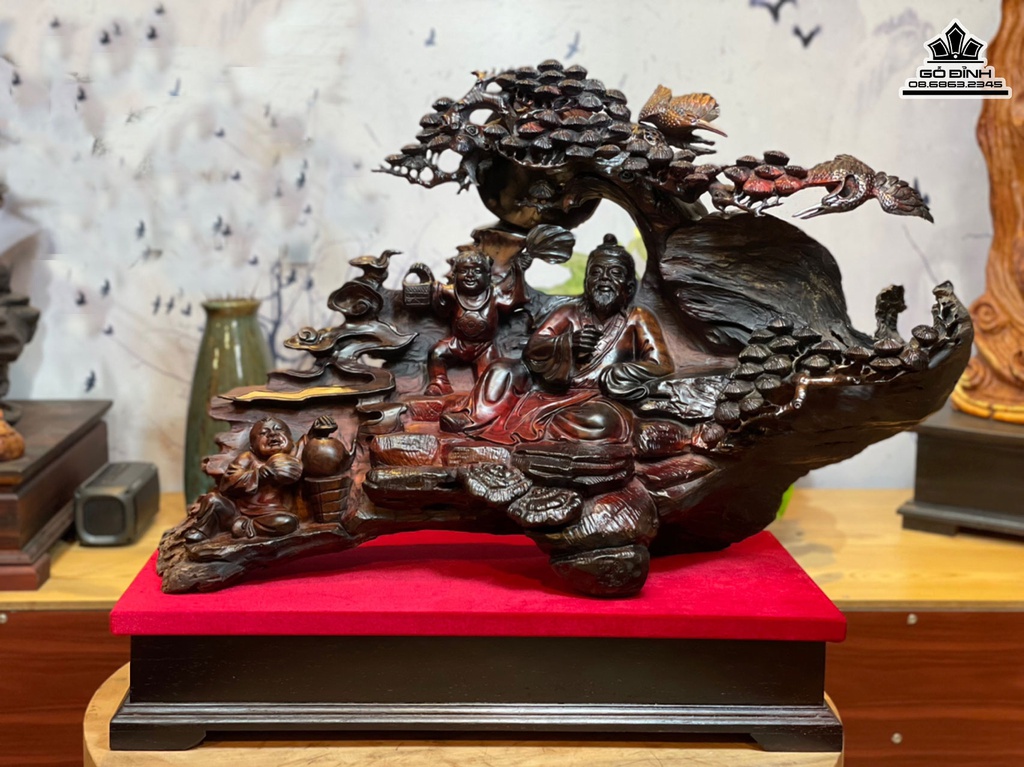 Tương Thần Trà Gỗ Trắc Cao 46 Ngang 69 Sâu 27 (cm)