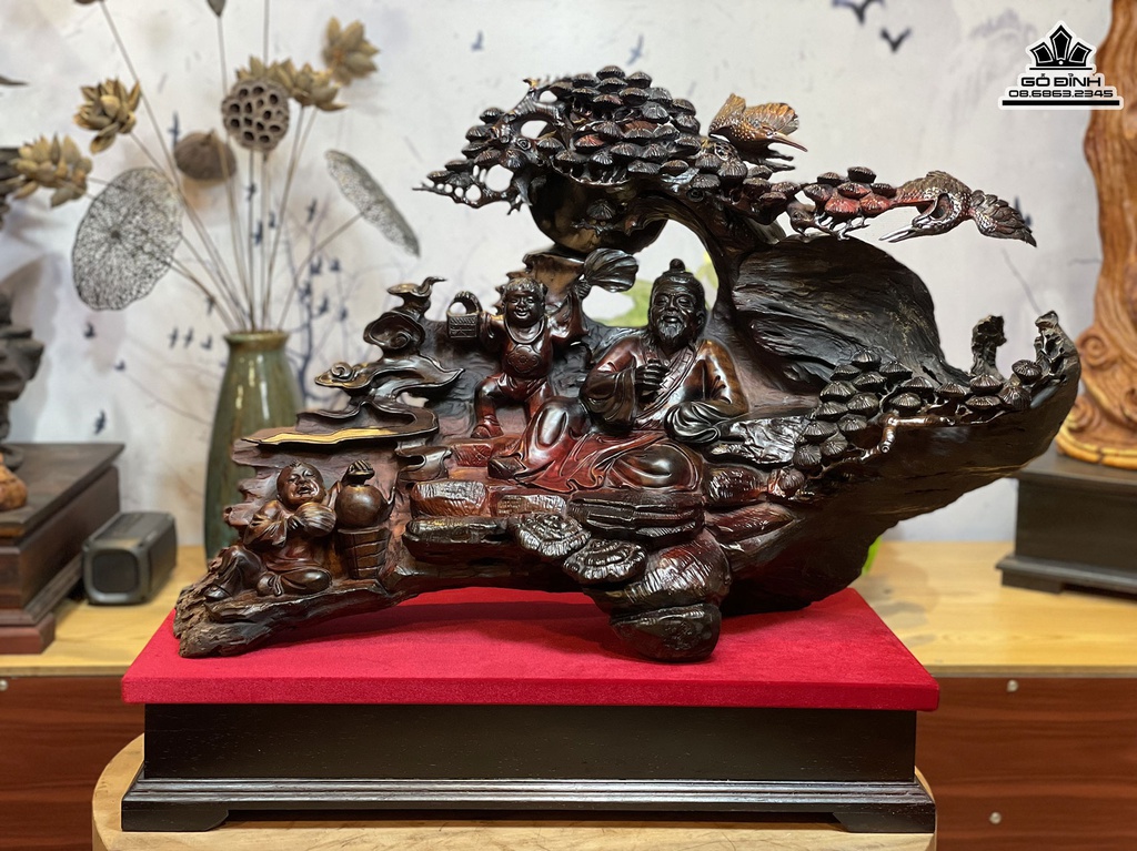 Tương Thần Trà Gỗ Trắc Cao 46 Ngang 69 Sâu 27 (cm)