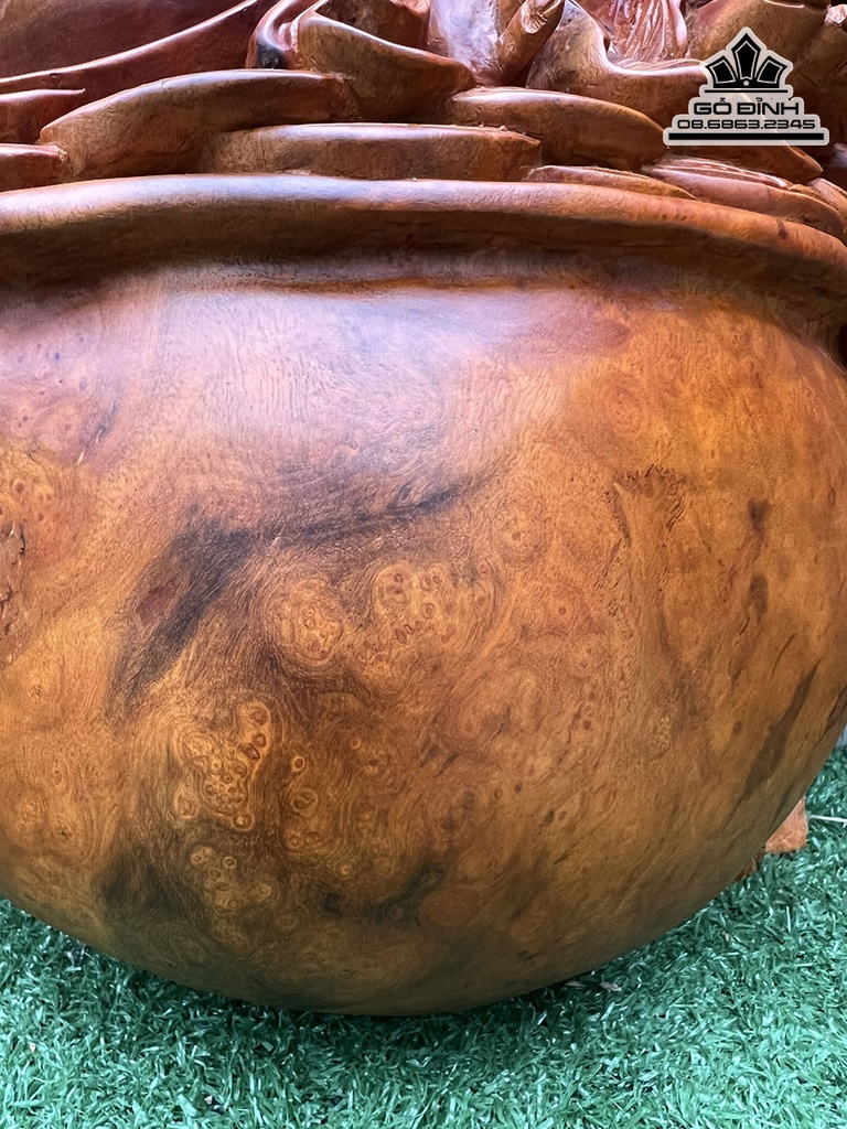 Tượng Phật Di Lặc Gỗ Xá Xại Cao 63 Ngang 58 Sâu 33 (cm) 1