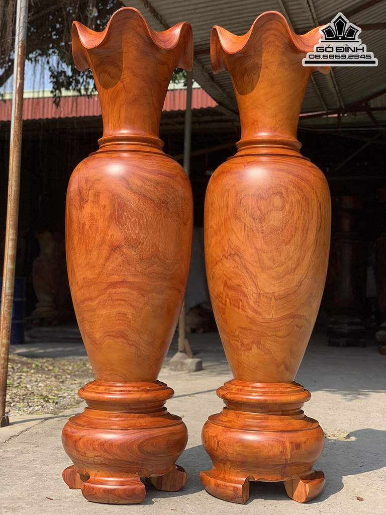 Lục Bình Gỗ Hương Cao 180 Đường Kính 48.5(cm) 2