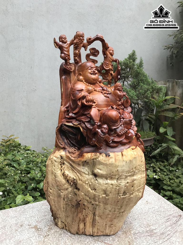 Tượng Đạt Ma Sư Tổ Gỗ Hương Cao 100 Ngang 50 Sâu 38 (cm) 0