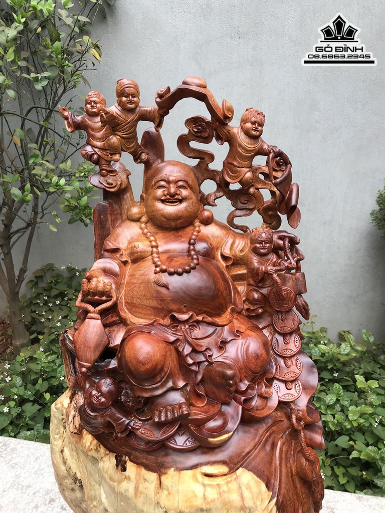 Tượng Đạt Ma Sư Tổ Gỗ Hương Cao 100 Ngang 50 Sâu 38 (cm) 2