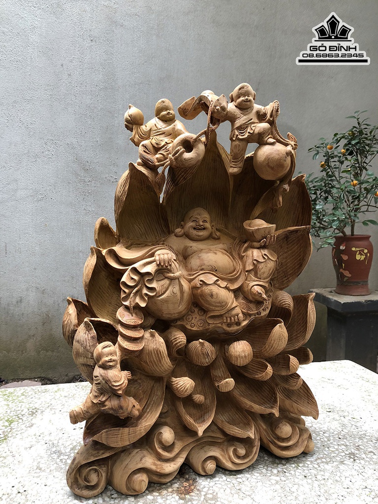 Tượng Trâu Gỗ Ngọc Am Cao 65 Ngang 43 Sâu 23 (cm) 0