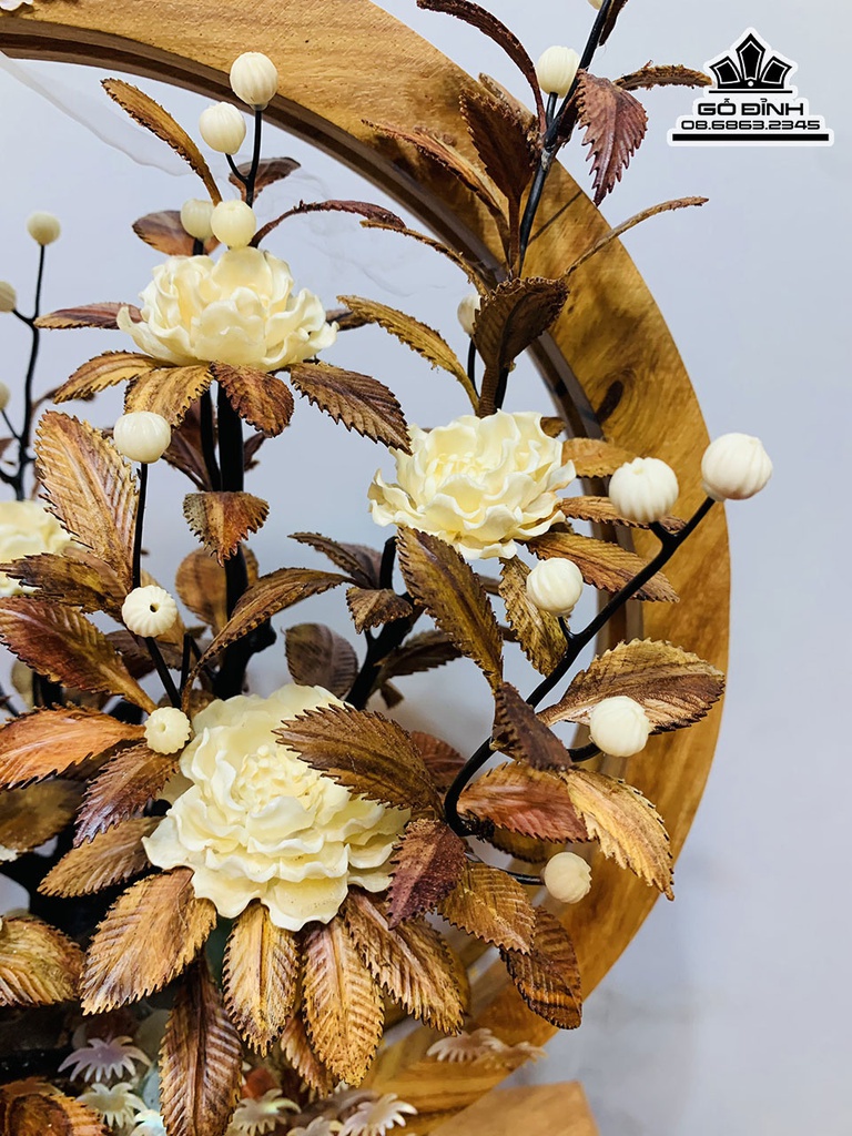 Bình Hoa Phù Dung Gỗ Sưa Cao 48 Ngang 30 Sâu 20 (cm) 0