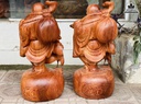 Tượng Phật Di Lặc Gỗ Hương Đá Cao 60 Ngang 26 Sâu 25 (cm) 4