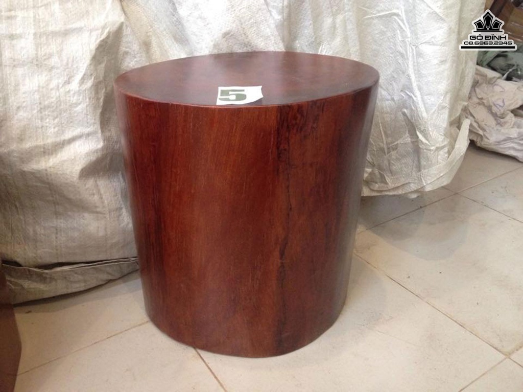 Bộ 6 Đôn Gỗ  Lim Đá Cao 42 Mặt 37-32 (cm)DL451 2