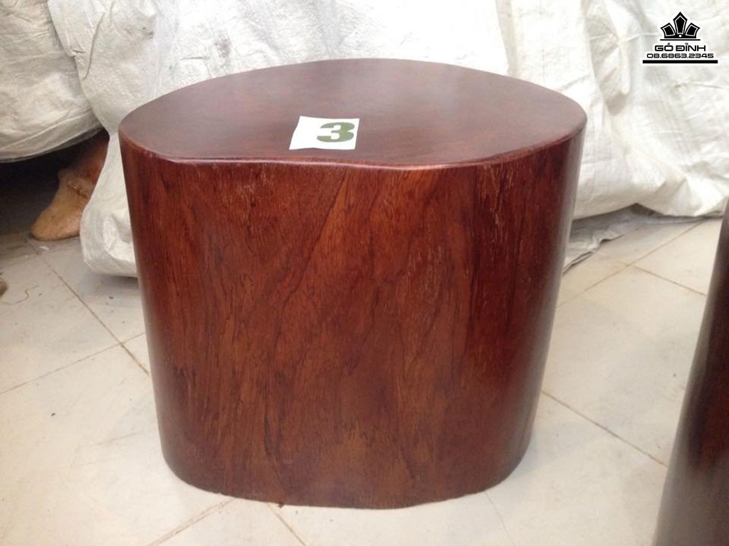 Bộ 6 Đôn Gỗ  Lim Đá Cao 42 Mặt 37-32 (cm)DL451 4