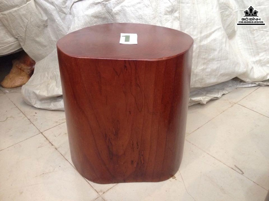 Bộ 6 Đôn Gỗ  Lim Đá Cao 42 Mặt 37-32 (cm)DL4517