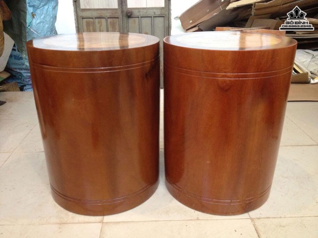 Cặp Đôn Gỗ Lim Cao 45 Mặt 34 (cm)DL165 0