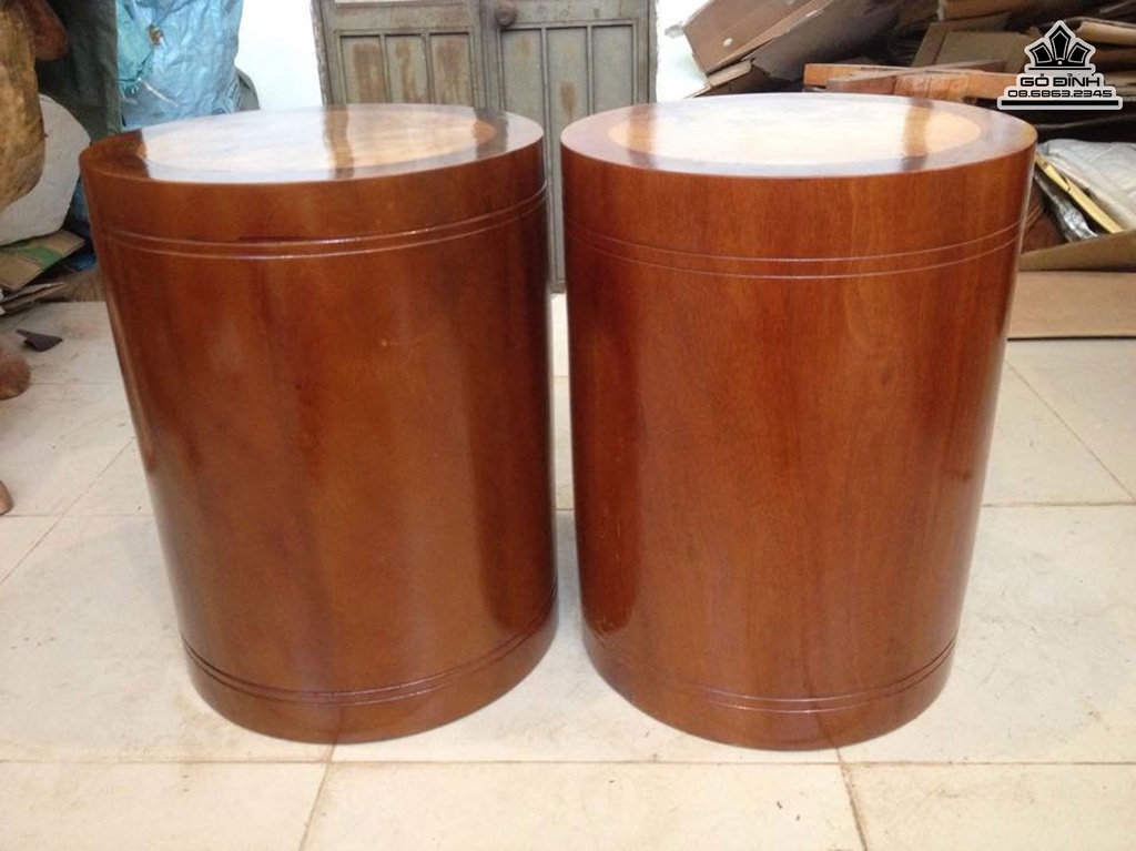 Cặp Đôn Gỗ Lim Cao 45 Mặt 34 (cm)DL165 2