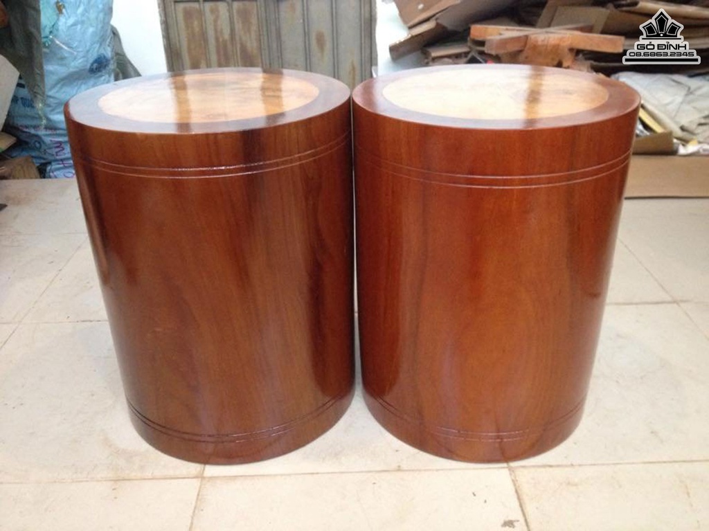 Cặp Đôn Gỗ Lim Cao 45 Mặt 34 (cm)DL165 3