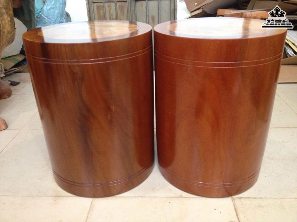 Cặp Đôn Gỗ Lim Cao 45 Mặt 34 (cm)DL165 6