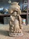 Tượng Phật Di Lặc Gỗ Ngọc Am Cao 81 Ngang 23 Sâu 36 (cm)5