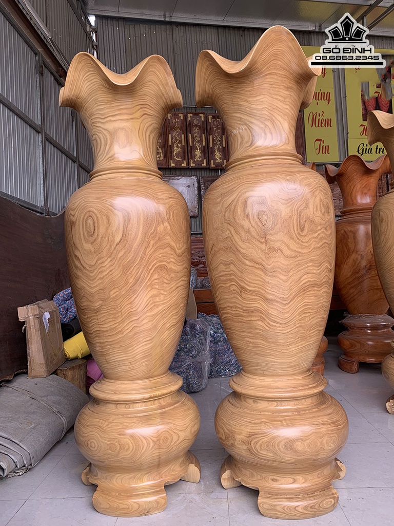 Lục Bình Gỗ Cẩm Vàng Cao 220 Đường Kính 68 (cm) 0