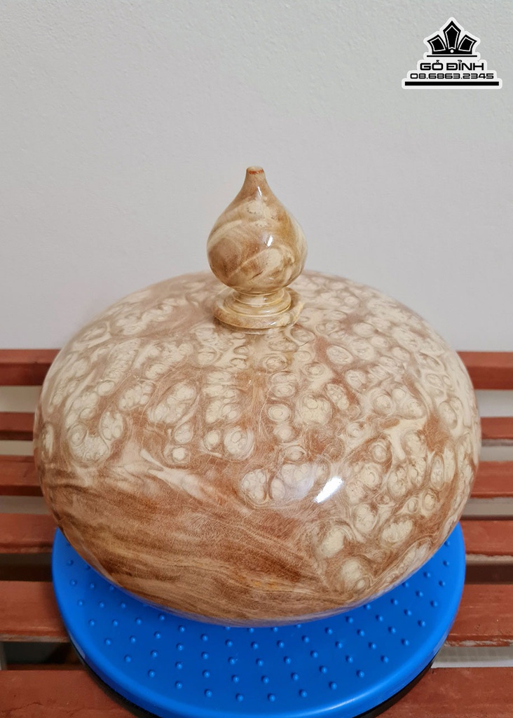 Bình Chum Phú Quý Gỗ Nu Nghiến Cao 20 Đường Kính 23.5 (cm) 3