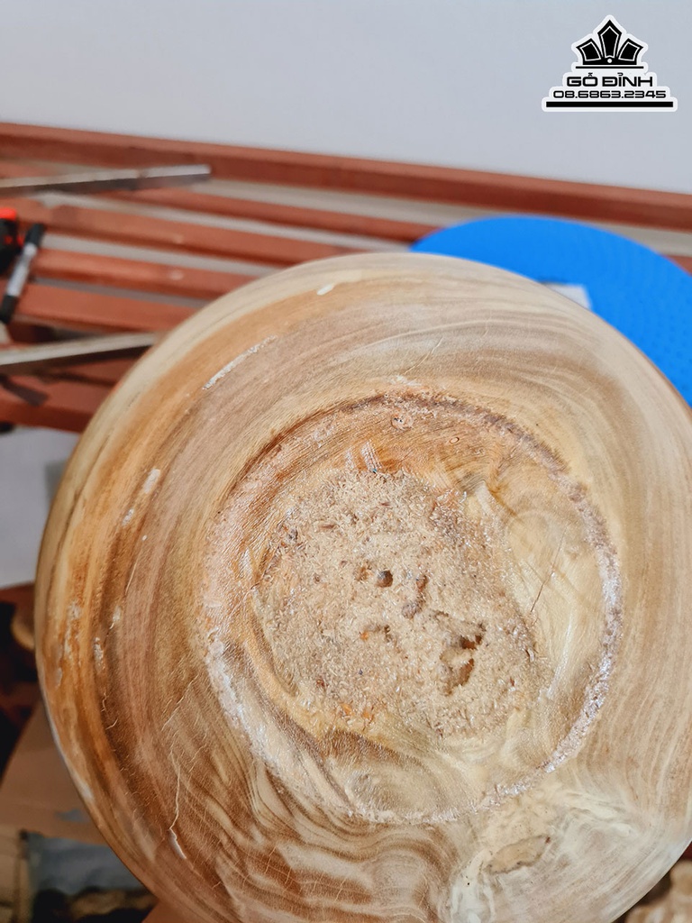 Bình Chum Phú Quý Gỗ Nu Nghiến Cao 20 Đường Kính 23.5 (cm) 4