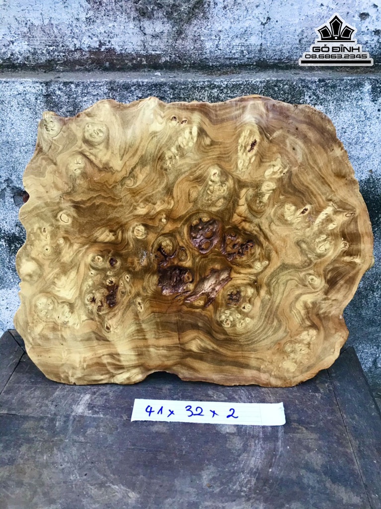 Tranh Gỗ Chữ Phúc Gỗ Nu Nghiến Cao 41 Ngang 32 Sâu 2 (cm) 2