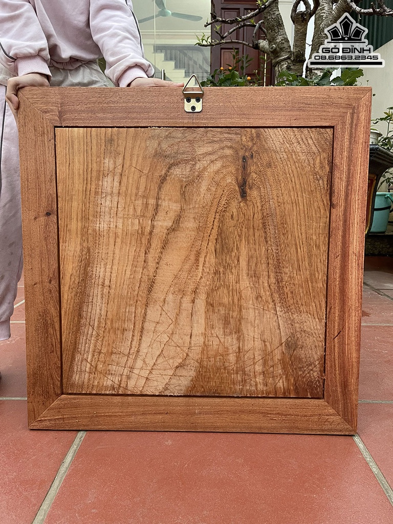 Tranh Chữ Tâm Gỗ Gõ Đỏ Rộng 61 (cm) 0