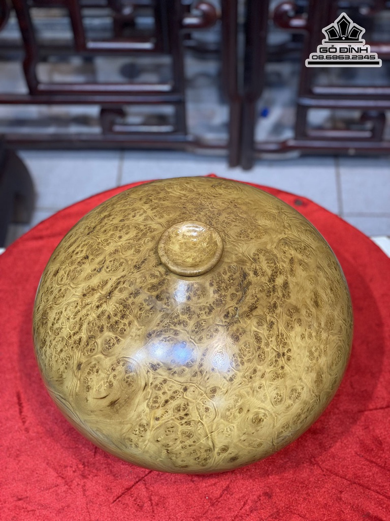 Bình Chum Gỗ Nu Kháo Cao 31 Đường Kính 38 (cm) 4