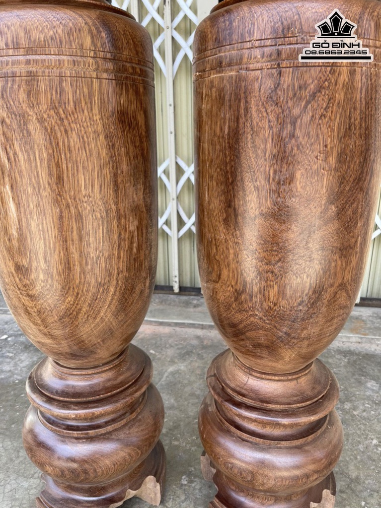 Cặp Lục Bình Gỗ Ké Cao 120 Đường Kính 29 (cm) 0