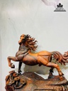 Tượng Nhất Mã Gỗ Trắc Cao 59 Ngang 62 Sâu 24 (cm) 3
