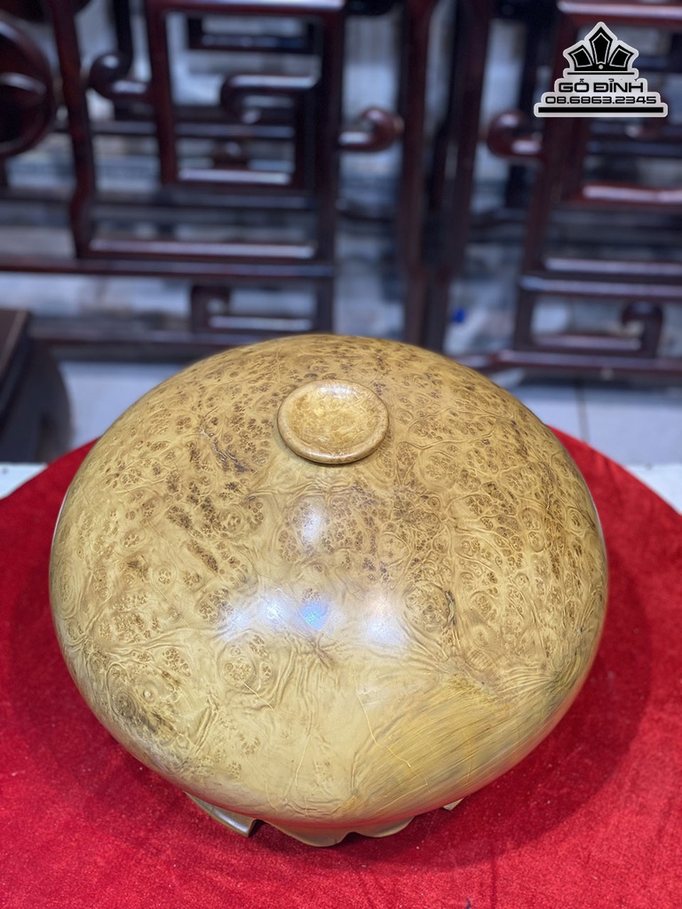 Bình Chum Gỗ Nu Kháo Cao 31 Đường Kính 38 (cm) 0
