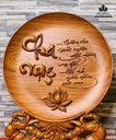 Đĩa Cha Me Gỗ Hương Đá Cao 40 Đường Kính 30 (cm) 0