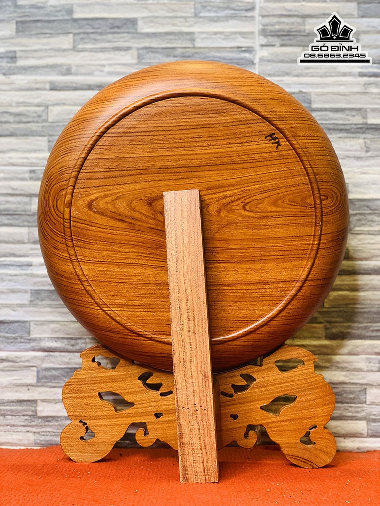 Đĩa Cha Me Gỗ Hương Đá Cao 40 Đường Kính 30 (cm) 1