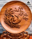 Đĩa Chữ Lộc Gỗ Hương Đá Cao 40 Đường Kính 30 (cm) 0