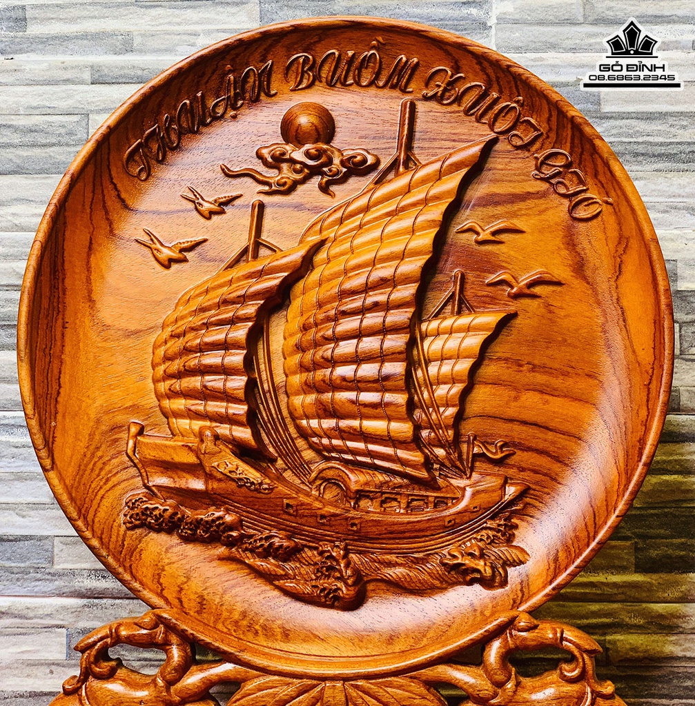 Đĩa Thuận Buồm Xuôi Gió Cao 40 Đường Kính 30 (cm) 0