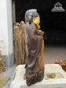 Tượng Thần Tài Gỗ Ngọc Am Cao 61 Ngang 30 Sâu 17 (cm) 1