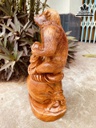 Tượng Khỉ Gỗ Hương Cao 41 Ngang 25 Sâu 16 (cm) 0