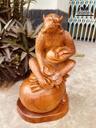 Tượng Khỉ Gỗ Hương Cao 41 Ngang 25 Sâu 16 (cm) 3