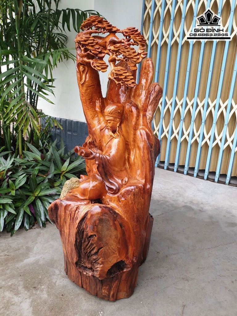 Tượng Gia Cát Lượng (Không Minh) Cao 100 Ngang 45 Sâu 40 (cm) 2