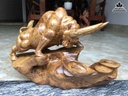 Tượng Bò Tót Gỗ Nu Kháo Cao 35 Ngang 48 Sâu 22 (cm) 1