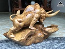 Tượng Bò Tót Gỗ Nu Kháo Cao 35 Ngang 48 Sâu 22 (cm) 2