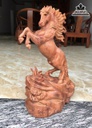 Tượng Ngựa Nhất Mã Gỗ Hương Cao 46 Ngang 28 Sâu 20 (cm) 0