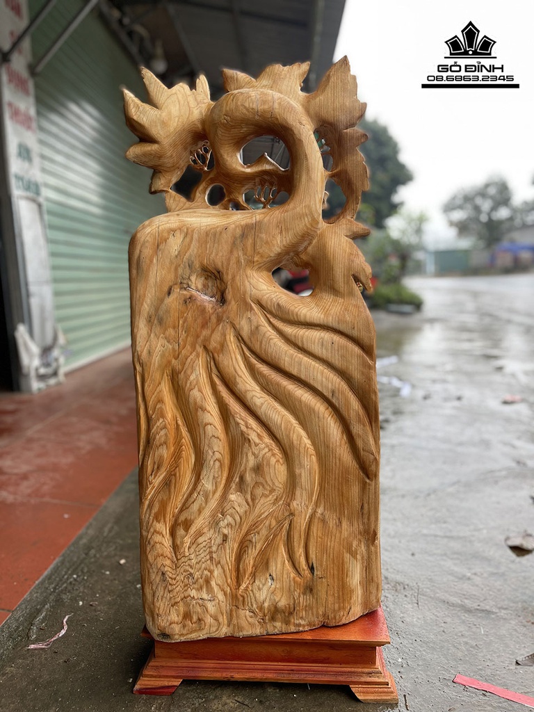 Tượng Phúc Lộc Thọ Gỗ Ngọc Am Cao 93 Ngang 41 Sâu 25 (cm) 1