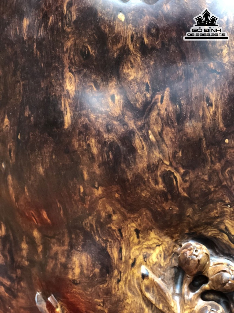 Tượng Heo Rừng Gỗ Nu Cẩm Cao 55 Ngang 50 Sâu 30 (cm) 7