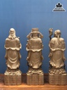 Tượng Phúc Lộc Thọ Gỗ Ngọc Am Cao 80 Ngang 24 Sâu 22 (cm)