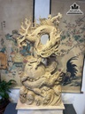Tượng Rồng (Nhất Long) Gỗ Ngọc Am Cao 103 Ngang 49 Sâu 19 (cm) 0